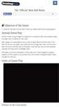 Mobile Screenshot of beerballrules.com
